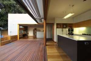 Cathi Colla Architects open plan kitchen meals deck
